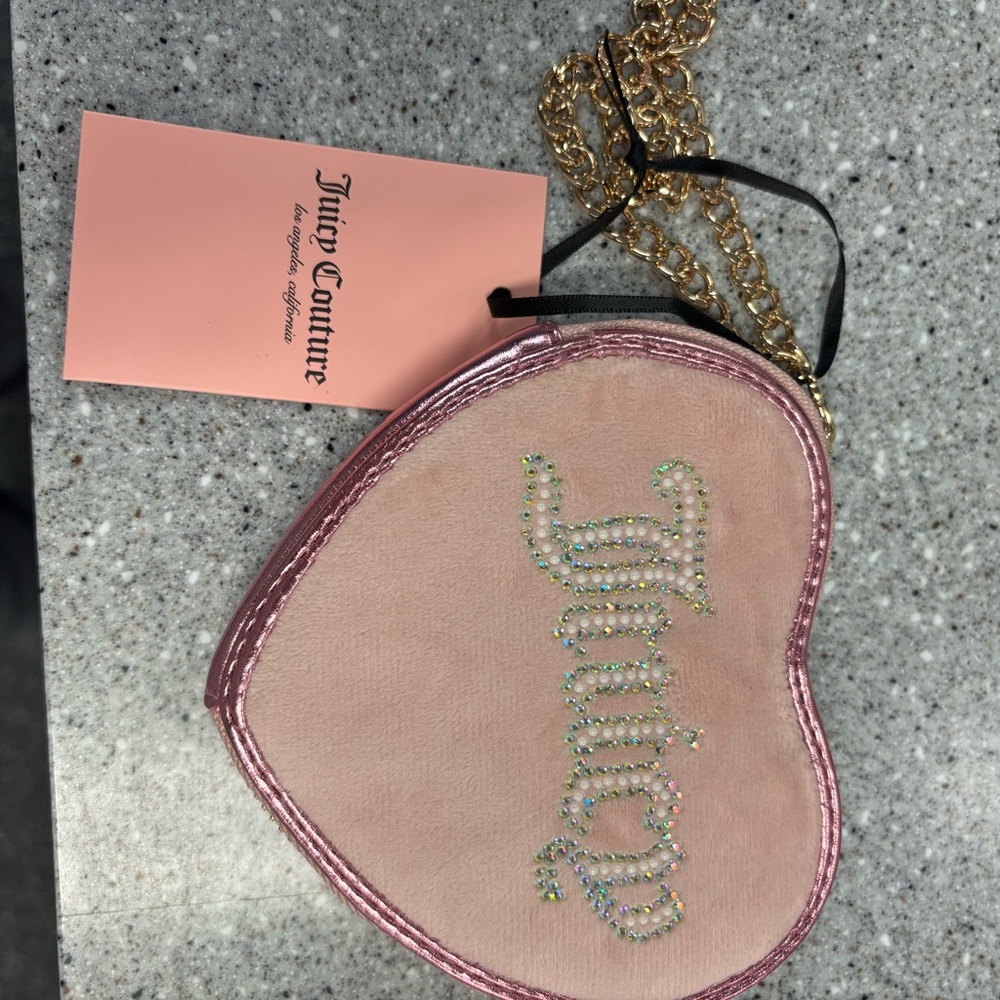 Juicy Couture Pink Heart-Shaped wristlet